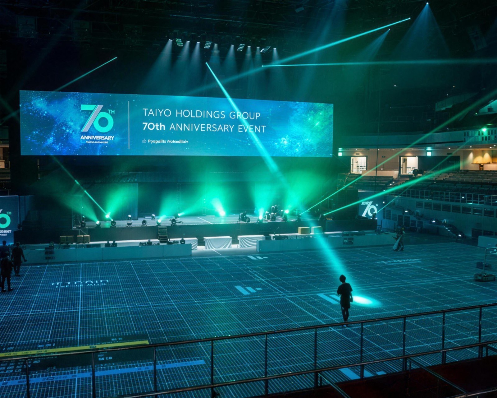 両国国技館 太陽ホールディングス様 70周年記念イベントの施工・演出写真 1